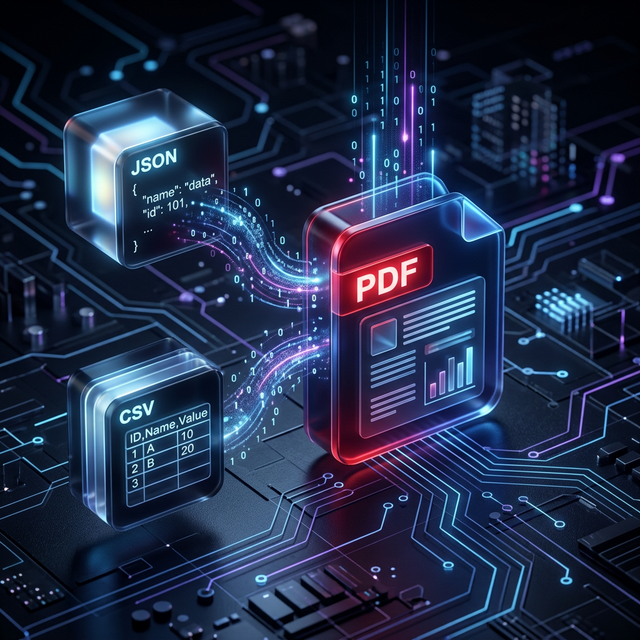 Google Sheets to PDF cover