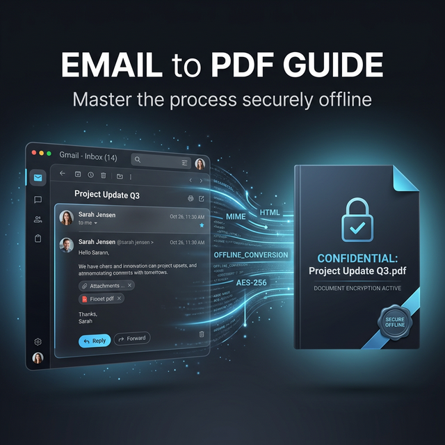 Outlook email to PDF cover
